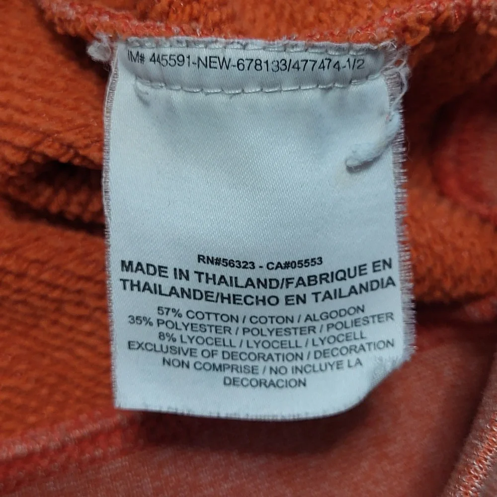 Nike Women Coral Oversized Crewneck Sweatshirt Embroidered Logo‎ Medium Y2K